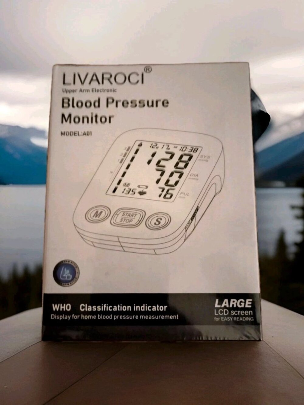 Digital Automatic Blood Pressure Monitor Upper Arm BP Machine Heart Rate